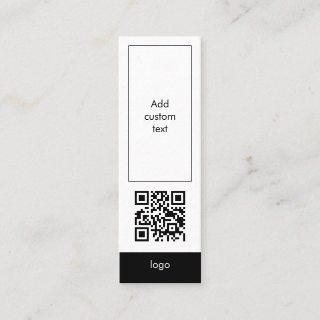 De Visite Mini code qr personnalisé entreprise signet carte simpl (Devant)