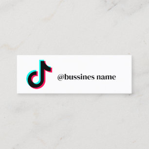 De Visite Mini créer votre propre carte tiktok bussines