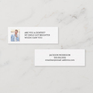 De Visite Mini Êtes-vous un dentiste photo carte d'appel