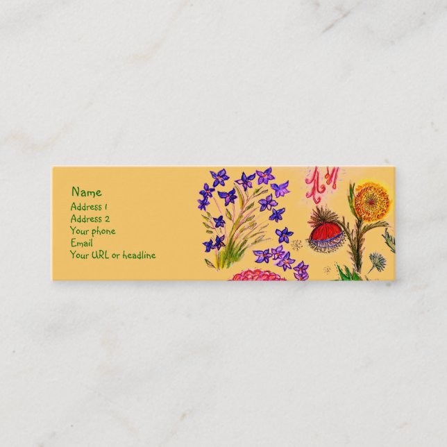 De Visite Mini L'étincelle fleurit la carte (Devant)