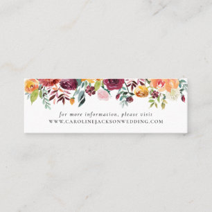 De Visite Mini Mariage Automne Site Web Insérer une carte