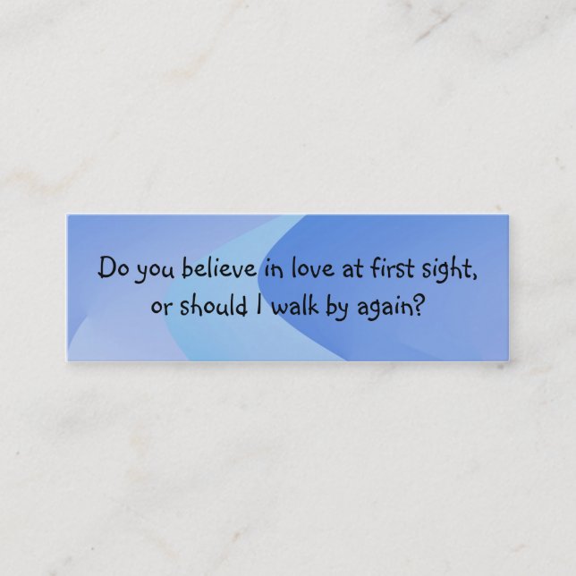 De Visite Mini Prenez la ligne carte d'introduction (Devant)