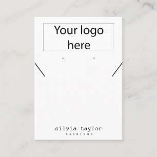 De Visite Minimaliste Votre logo collier carte d'affichage