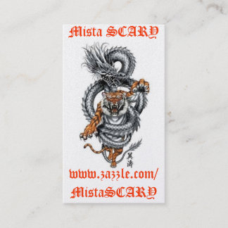 De Visite MistaSCARY Dragon Tiger Respiration Carte feu pers