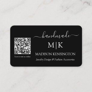 De Visite Monogramme ou ajouter un logo Carte QR professionn
