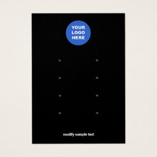 De Visite Noir Ajouter votre logo Plusieurs cartes d'afficha