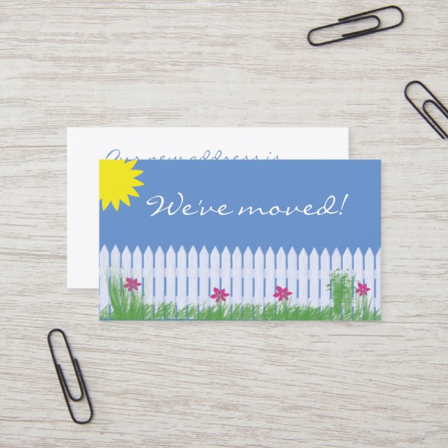 De Visite Nous avons déplacé la carte (Devant/Arrière en situation)