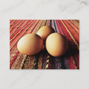 De Visite Oeufs Brown sur carte ATC Rainbow Mat