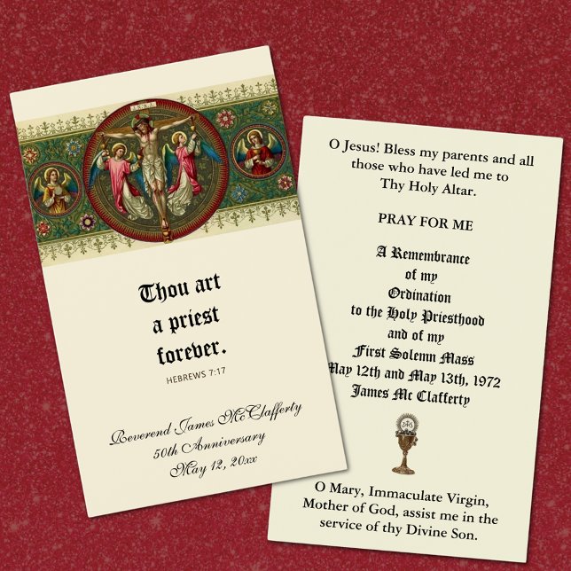 DE VISITE ORDINATION DU PRIÊTRE CATHOLIQUE CARTES SAINES ANN (Créateur téléchargé)