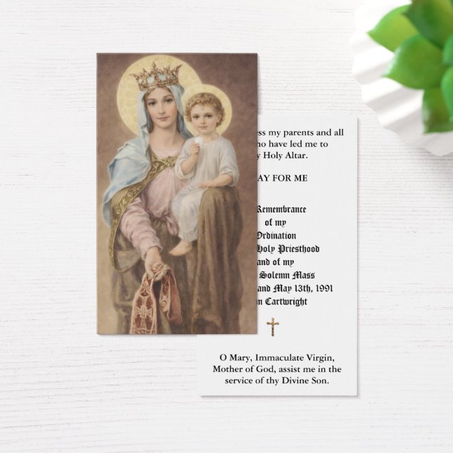 DE VISITE ORDINATION DU PRIÊTRE CATHOLIQUE CARTES SAINES ANN (Bureau)