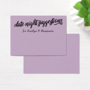 De Visite Pale Purple Date Nuit Suggestions Cartes Nouveaux