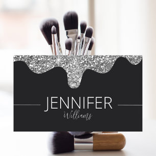 De Visite Parties scintillant Beauty Maquillage noir Carte d