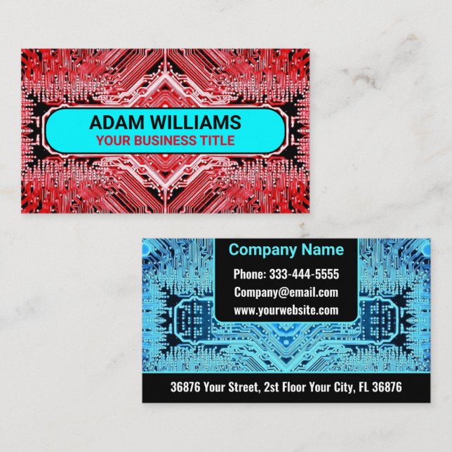 De Visite (PCB) Carte à circuit imprimé (ordinateur électron (Devant / Derrière)