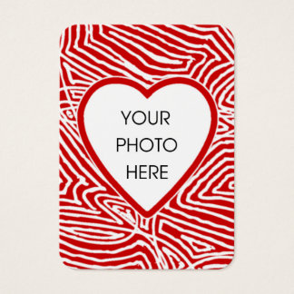 De Visite Photo Heart Mini Valentines Cartes