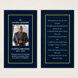 De Visite Photo Sympathy Funeral Memorial Prayer Cartes
