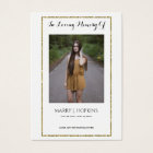 Photo Sympathy Funeral Memorial Prayer Cartes