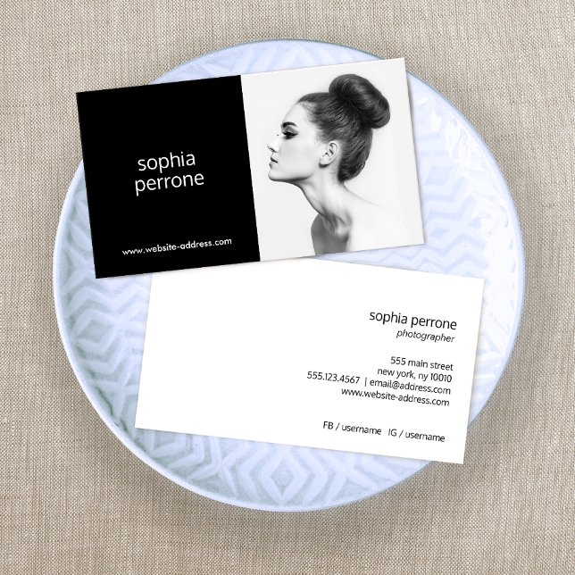 De Visite Photographe professionnel moderne Carte photo (Créateur téléchargé)