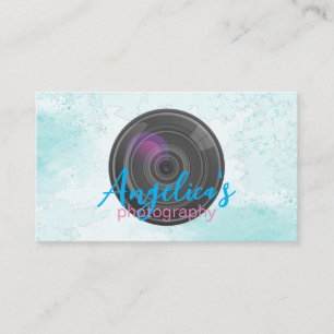 De Visite Photographie Objectif d'appareil photo Carte d