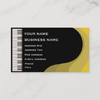 Piano à queue - carte d'industrie musicale