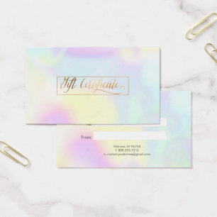 De Visite PixDezines Cotton Candy Holographique Cartes Cadea