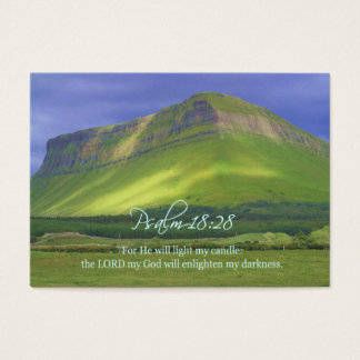 De Visite Psalm18:28 Cartes Inspirationnelles Personnelles