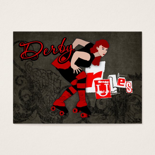 De Visite Règles Derby Mini Cartes Note (Devant)