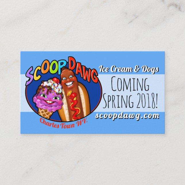 De Visite Scoop Dawg - carte personnalisable (Devant)