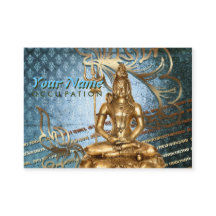 Shiva Blue Damask - Business-, carte profil