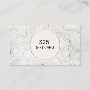 De Visite Simple Wood 25 $ Carte cadeau remise