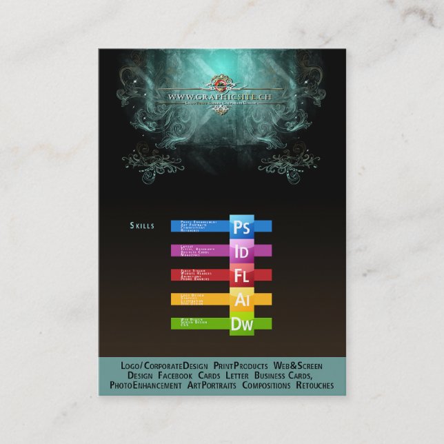 De Visite SITE GRAPHIQUE - Carte d'entreprise / profil (Devant)