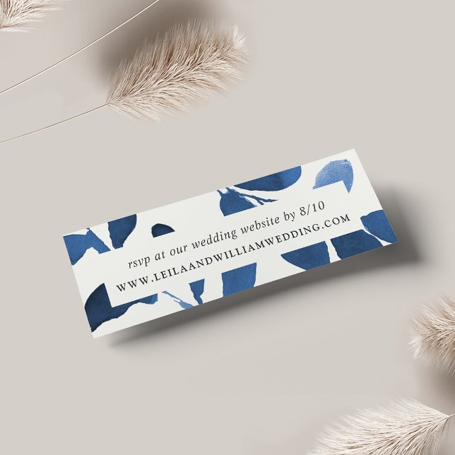 De Visite Site Web Mariage en botanique pressé Cartes RSVP (Créateur téléchargé)