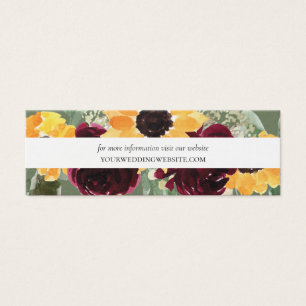 De Visite Site Web Rustique Mariage Tournesol Insérer Cartes