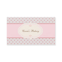 Style vintage Romantique Cadre boulangerie Carte d