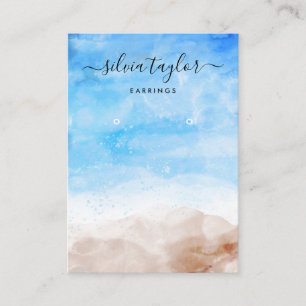 De Visite Summer Beach Ocean carte d'affichage calligraphie