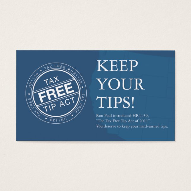 De Visite TaxFreeTipAct.com Cartes (Devant)