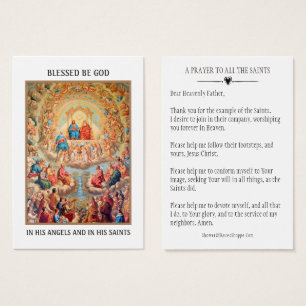 DE VISITE TOUS LES SAINTS JOUR PRIÈRE CÉLÉBRATION CARTES SAI