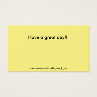 De Visite Vegan Outreach Merci Cartes