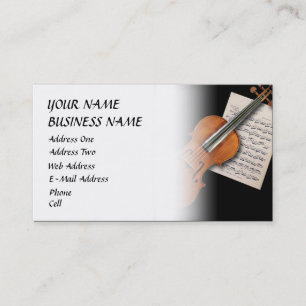 De Visite Violon - carte d'industrie musicale
