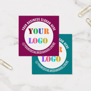 De Visite Votre entreprise Logo Texte Médias sociaux Cartes