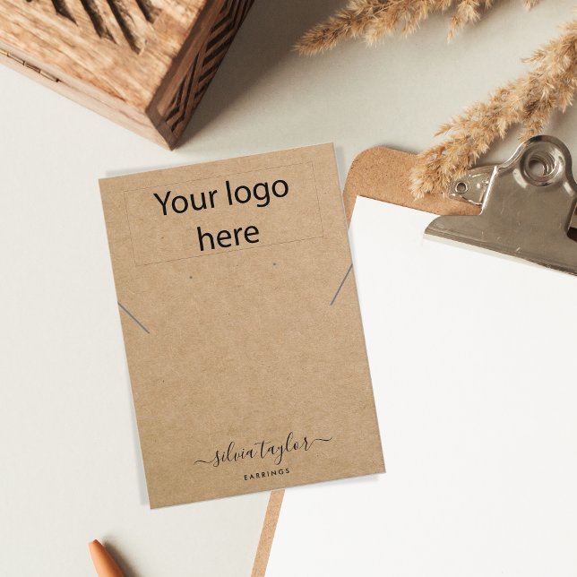 De Visite Votre logo artisanal collier d'oreille carte (Créateur téléchargé)