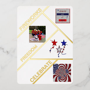 De Vœux En Aluminium Carte Foil plat "Fabulous Quatrième Wives"
