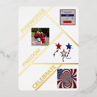 De Vœux En Aluminium Carte Foil plat "Fabulous Quatrième Wives"