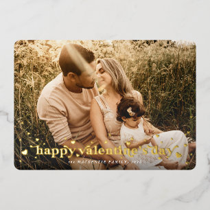 De Vœux En Aluminium Carte photo Heureuse Sainte-Valentin des Coeurs ré