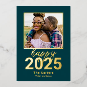 De Vœux En Aluminium Carte photo sans peur Bonne Année
