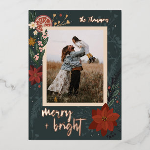 De Vœux En Aluminium Foil Winter Spice Flat Holiday Carte photo