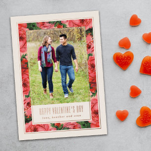De Vœux En Aluminium Rose Foil Frame Valentine's Day Carte photo - Ivor