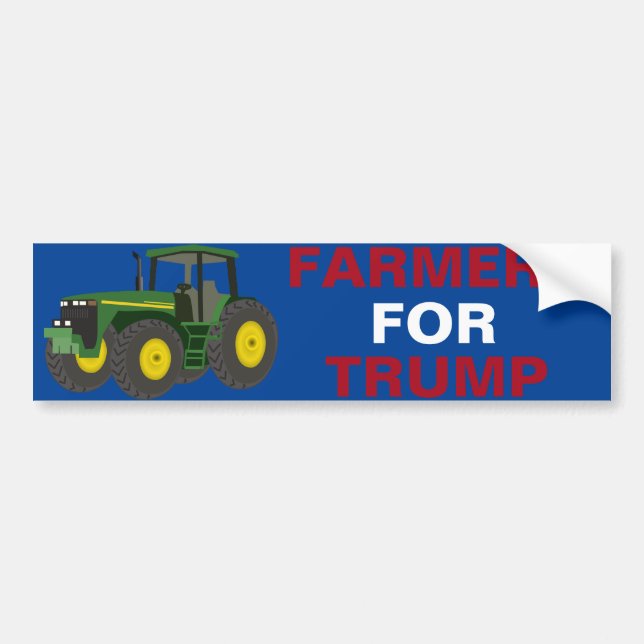 De Voiture Agriculteurs pour le président Trump autocollant p (Devant)