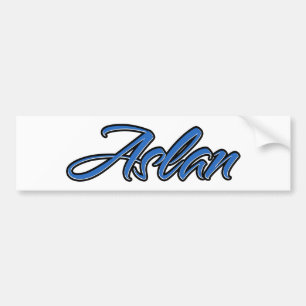 De Voiture Aslan Nom bleu Autocollant Autocollant