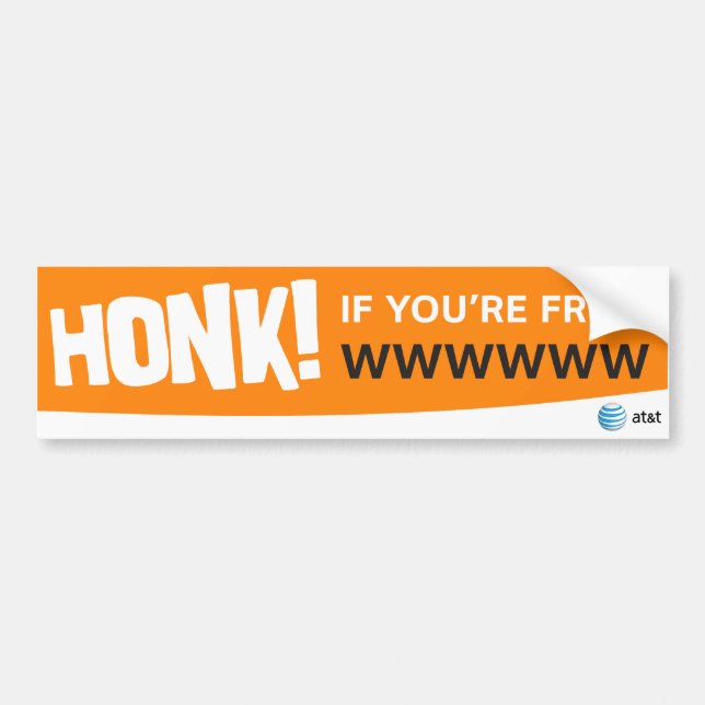 De Voiture AT&T cornent si autocollant (Devant)