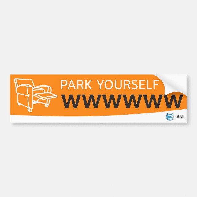 De Voiture AT&T se garent autocollant (Devant)